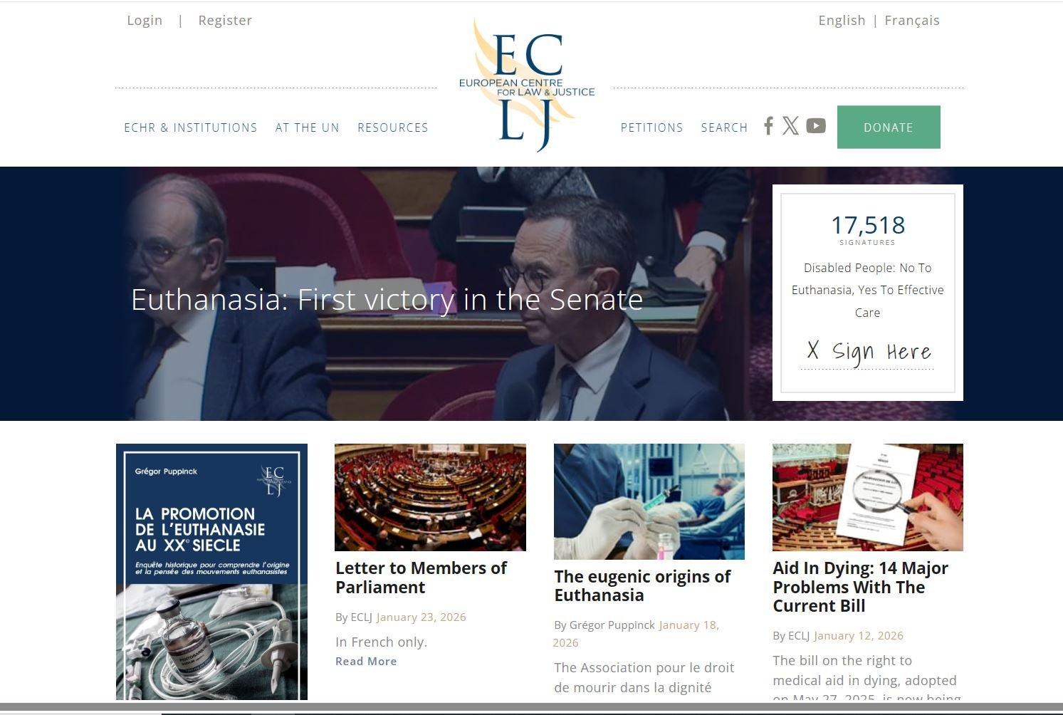The European Centre for Law and Justice (ECLJ)
