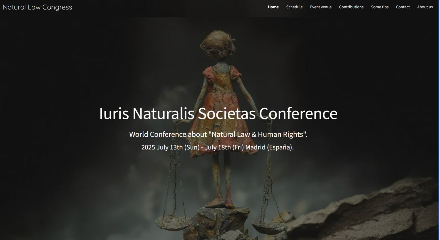 Iuris Naturalis Societas Conference (Marid 13-18 July 2025)